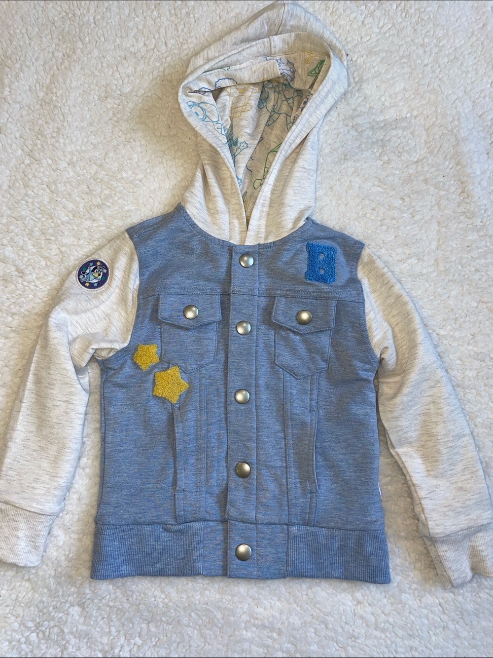 Little Sleepies Bluey Hooded Trucker Jacket